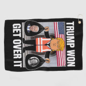 Serviette De Golf Trump remporte l'élection Maga Won 2024 (Horizontal)