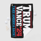 Serviette De Golf Trump Vance 2024 (En situation)
