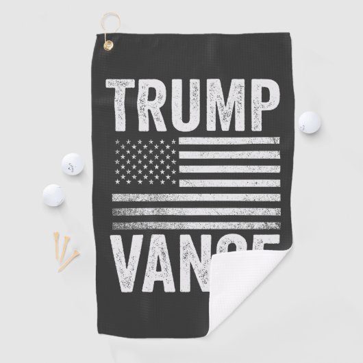 Serviette De Golf Trump Vance 2024 Élections américaines patriotique (En situation)