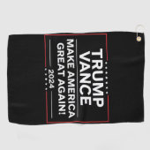 Serviette De Golf Trump Vance 2024 Président JD Vance Vice MAGA (Horizontal)