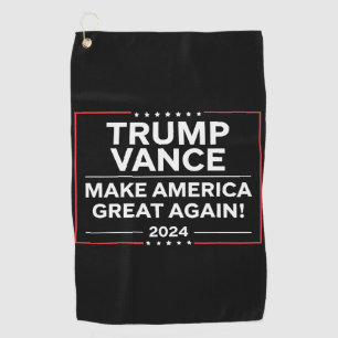 Serviette De Golf Trump Vance 2024 Président JD Vance Vice MAGA