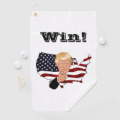 Serviette De Golf TRUMP Win! (En situation)
