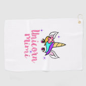 Serviette De Golf Tshirt Unicorn Mimi (Horizontal)