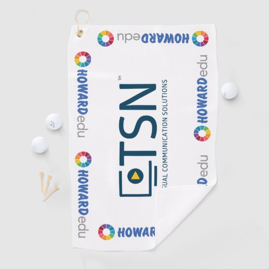 Serviette De Golf TSN & Howard Golf Towel (En situation)