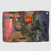Serviette De Golf Tsuchiya Koitsu - Soirée à Ushigome (Horizontal)