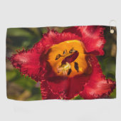 Serviette De Golf Tuliforme rouge (Horizontal)