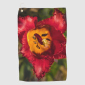 Serviette De Golf Tuliforme rouge (Devant)