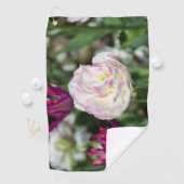 Serviette De Golf Tulipes rose vif par jour ensoleillé (En situation)