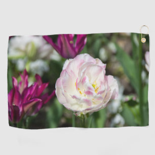 Serviette De Golf Tulipes rose vif par jour ensoleillé