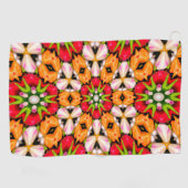 Serviette De Golf Tulips Bouquet Motif (Horizontal)