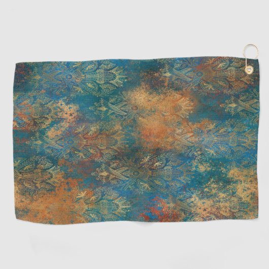Serviette De Golf Turquoise Cooper Patina (Horizontal)