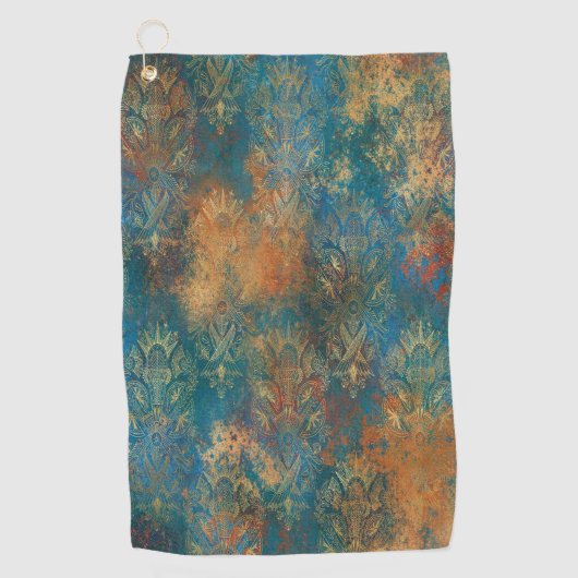 Serviette De Golf Turquoise Cooper Patina (Devant)