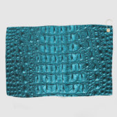 Serviette De Golf turquoise empreinte d'alligator bleu bleu d'aqua t (Horizontal)