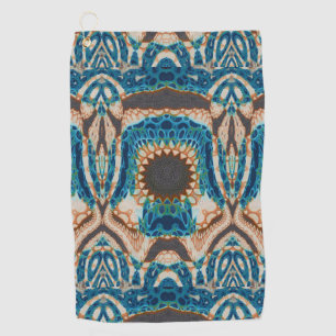 Serviette De Golf Turquoise Gold Sun Southwestern Art