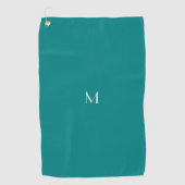 Serviette De Golf turquoise solide - ajouter monogramme (Devant)