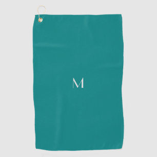 Serviette De Golf turquoise solide - ajouter monogramme
