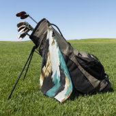 Serviette De Golf Turquoise Vert Or Noir Blanc (Vert)