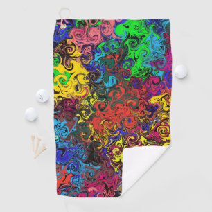 Serviette De Golf Twirlers colorés Abstraits /