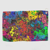 Serviette De Golf Twirlers colorés Abstraits / (Horizontal)