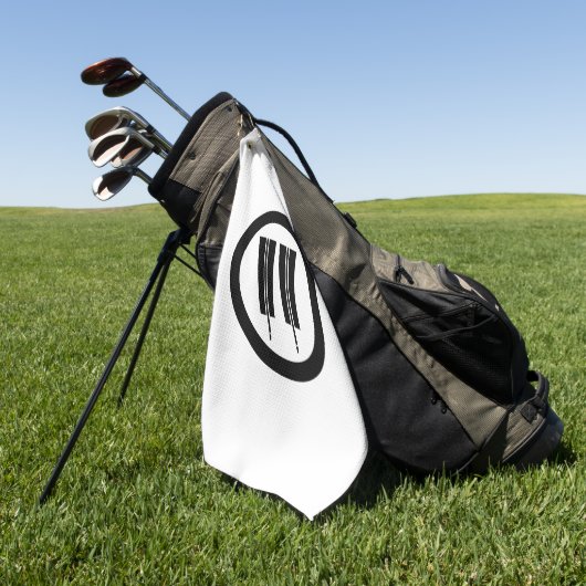 Serviette De Golf Two parallel Fans in circle Golf Towels (Vert)