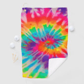Serviette de golf Tye-Dye-3 (En situation)