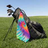Serviette de golf Tye-Dye-3 (Vert)