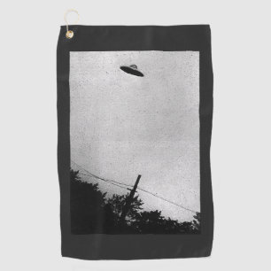 Serviette De Golf UFO Alien Extraterrestrial Spacecraft Top Secret