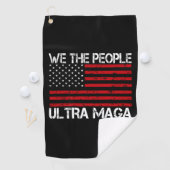 Serviette De Golf Ultra Maga Pro Trump 2024 Drôle Républicain (En situation)