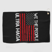 Serviette De Golf Ultra Maga Pro Trump 2024 Drôle Républicain (Horizontal)
