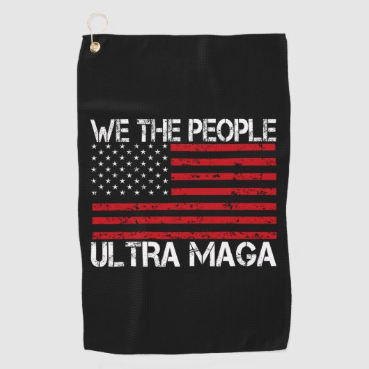 Serviette De Golf Ultra Maga Pro Trump 2024 Drôle Républicain (Devant)