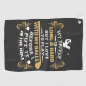 Serviette De Golf Un Chauffeur De Golf Hilaire Dit (Horizontal)