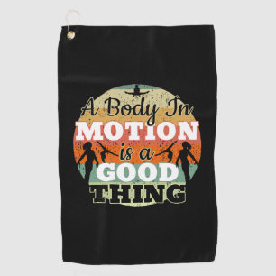 Serviette De Golf Un corps en mouvement - Mentalité de gymnastique f