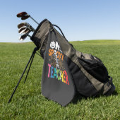 Serviette De Golf Un design Halloween d'enseignant effrayant_1 (Vert)