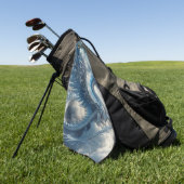 Serviette De Golf Un dragon superbe entouré de nuages (Vert)