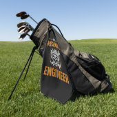 Serviette De Golf Un ingénieur mécanique (Vert)