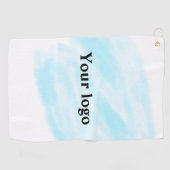 Serviette De Golf Un logo personnalisé simple et élégant ici compagn (Horizontal)