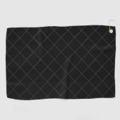 Serviette De Golf Un Motif noir fou 🏌 ⛳ (Horizontal)