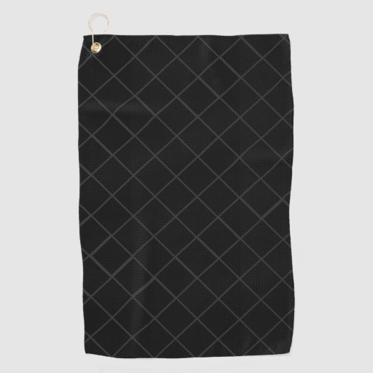 Serviette De Golf Un Motif noir fou 🏌 ⛳ (Devant)