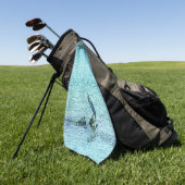 Serviette De Golf Un penseur (Vert)