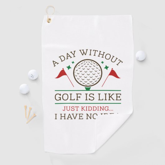 Serviette De Golf Une journée sans golf (En situation)
