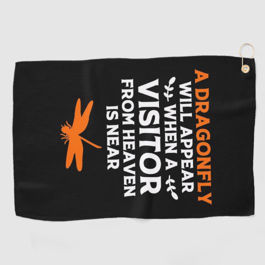 Serviette De Golf Une libellule apparaîtra (Horizontal)