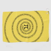Serviette De Golf Une spirale de Pi Graphic sur une (Horizontal)