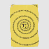 Serviette De Golf Une spirale de Pi Graphic sur une (Devant)
