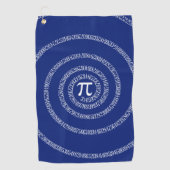 Serviette De Golf Une spirale de Pi Graphic sur une  (Devant)