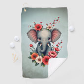 Serviette De Golf Une touche d'été : Le bébé éléphant (En situation)