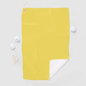 Serviette De Golf Uni jaune monogramme (En situation)