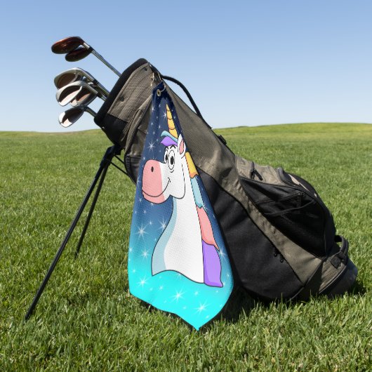 Serviette De Golf Unicorn cool (Vert)