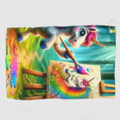 Serviette De Golf Unicorne (Horizontal)