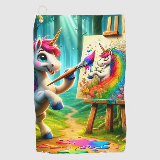 Serviette De Golf Unicorne (Devant)
