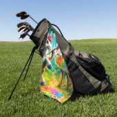 Serviette De Golf Unicorne (Vert)